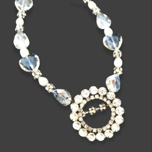 Repurposed Hand Crafted Vintage 1950s Brooch Assemblage Necklace OOAK